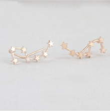 Load image into Gallery viewer, Constellation star big dipper earrings - silver or gold
