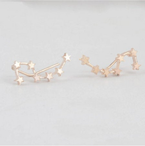 Constellation star big dipper earrings - silver or gold