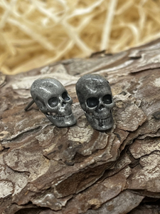Gothic skull earrings