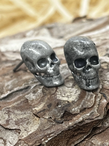 Gothic skull earrings