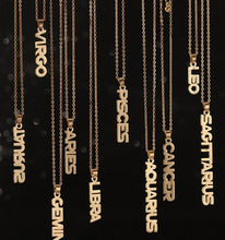 Load image into Gallery viewer, Star sign stainless steel pendants gold
