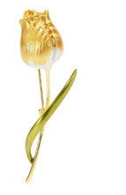 Load image into Gallery viewer, Elegant tulip flower brooch
